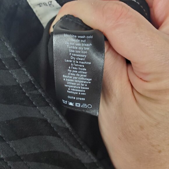 NWT Rag & Bone Nina High Rise Ankle Skinny Jeans Zebra Size 25 - Picture 16 of 16